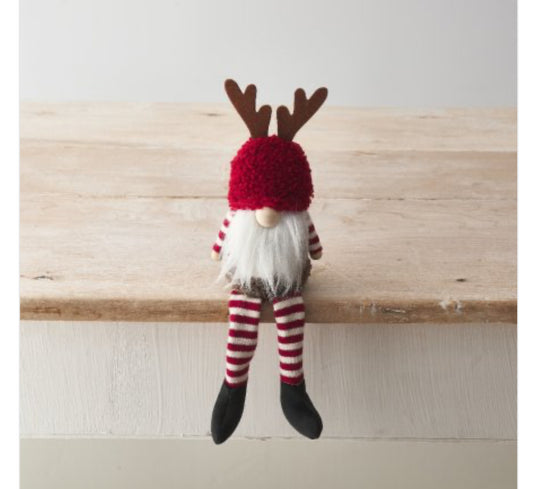 RED WOODLAND GONK SHELF SITTER, Nordic, Gnome, Swedish Tomte