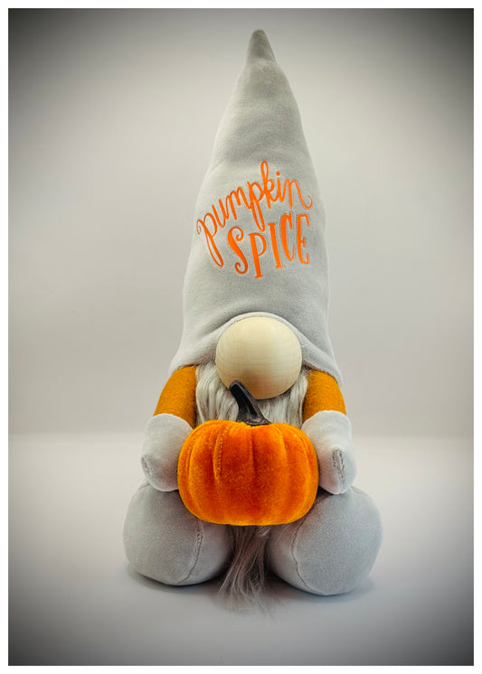 Handmade Large Pumpkin Spice Gonk, Nordic, Gnome, Swedish Tomte