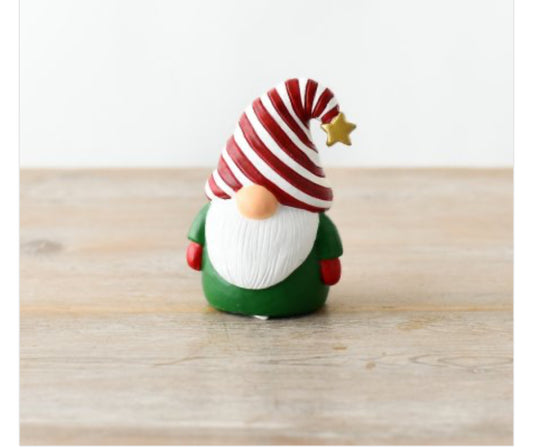 Ceramic Christmas Gonk with star hat, Nordic, Gnome, Swedish Tomte