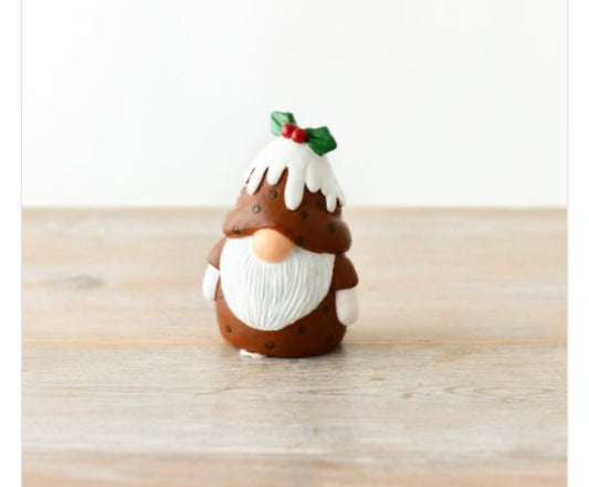 Ceramic Christmas Pudding Gonk, Nordic Gnome, Swedish Tomte