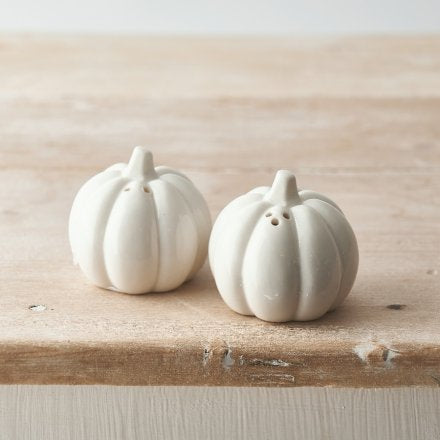 Ceramic Pumpkin Salt and Pepper Shakers