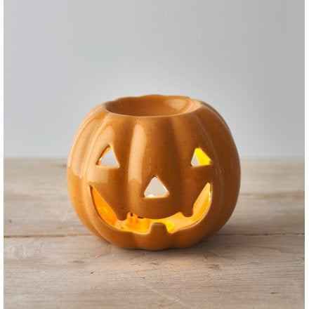 Halloween Pumpkin Oil Burner, Orange