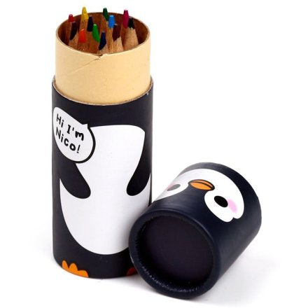 Penguin Pencil Set with 12 Pencils