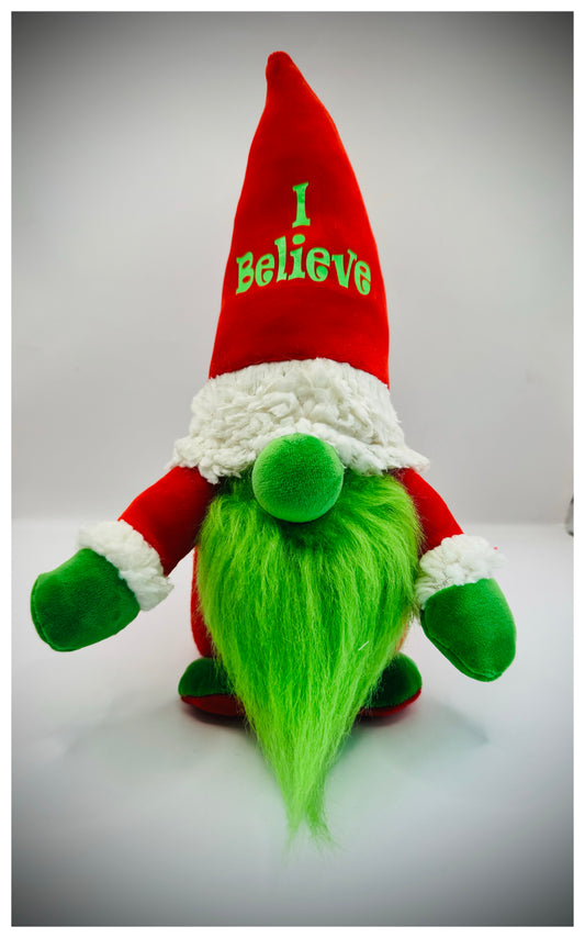 Handmade I Believe Christmas Gonk, Nordic, Gnome, Swedish Tomte