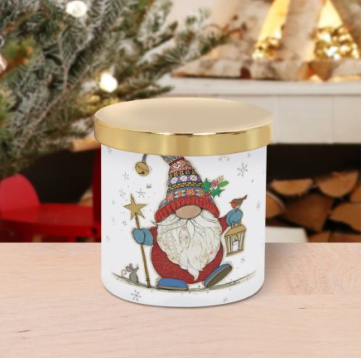 Christmas Gonk Candles with Lid