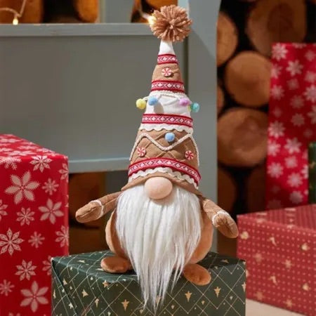 Gingerbread Christmas Gonk 30cm, Nordic Gnome, Swedish Tomte