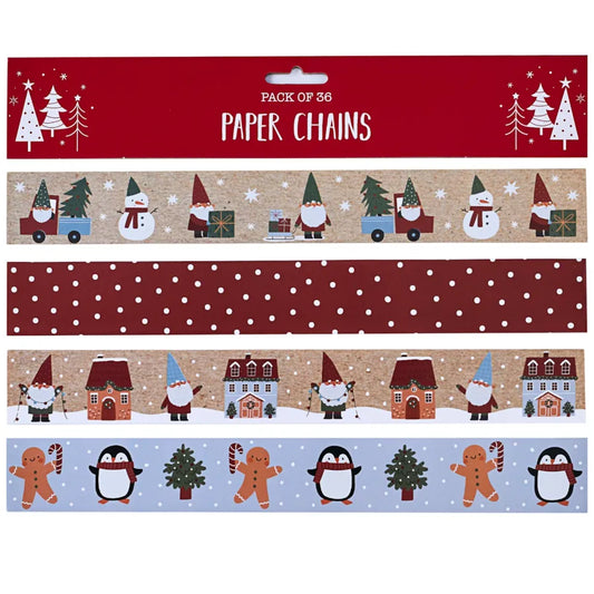 Pack of 36 Christmas Paper Chains