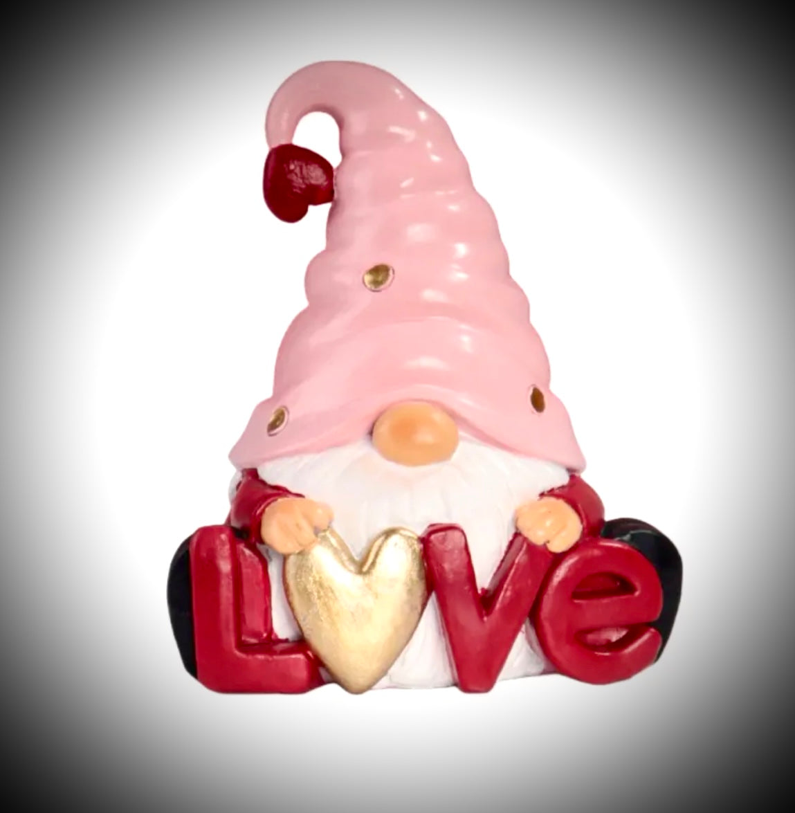 Valentines Love Ceramic Gonk, Nordic, Gnome, Swedish Tomte