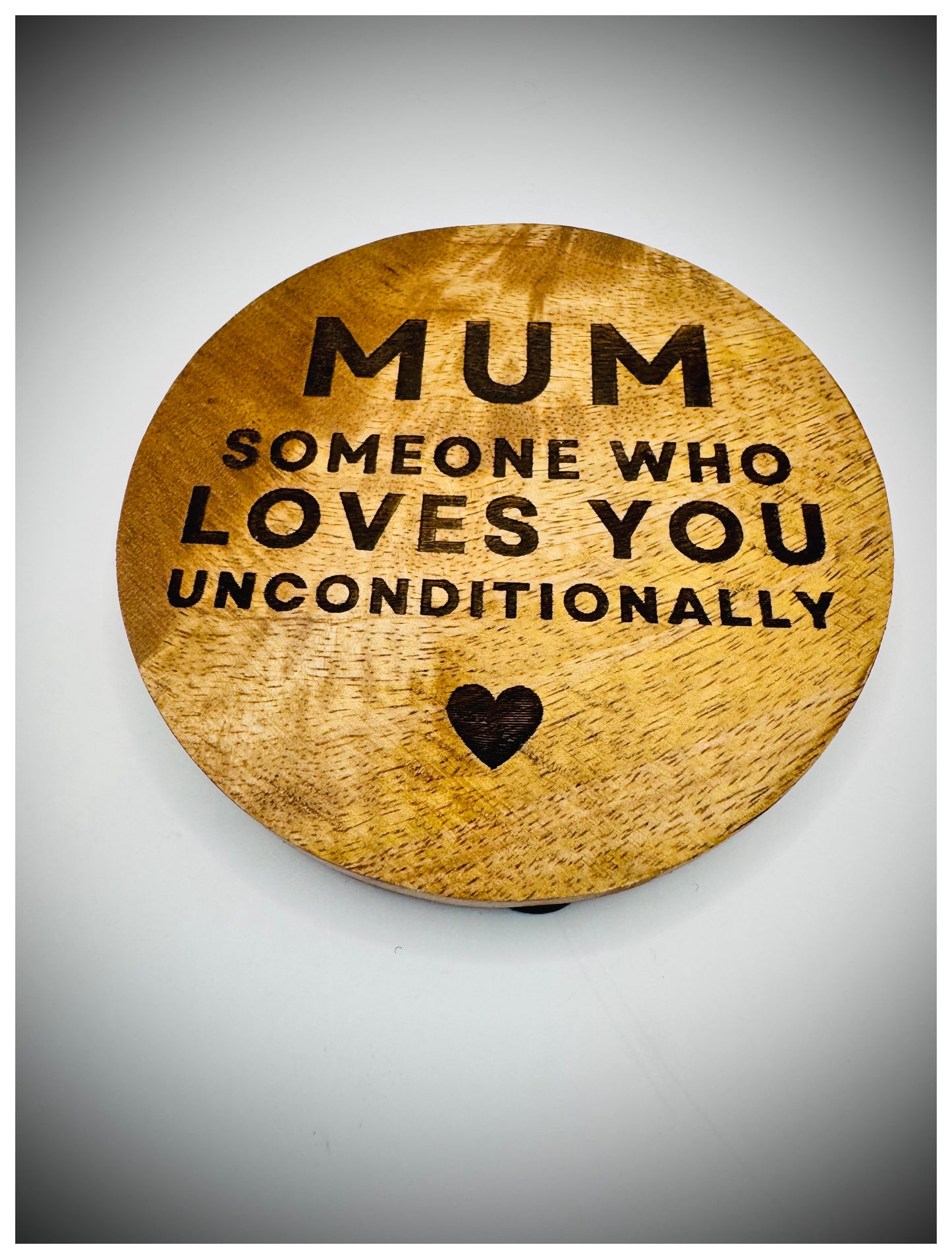 Mum Someone Loves You Wooden Coaster