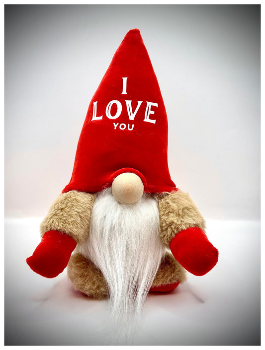 Handmade I Love You Mini Nordic Gnome, Gonk, Swedish Tomte