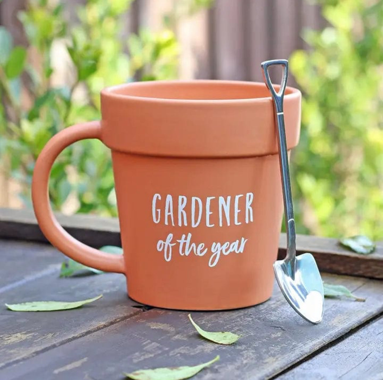Gardener of the year Plant Pot Mug and Shovel Spoon