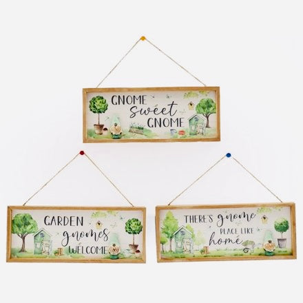 3A Garden Gnome Plaques 30cm, Available in three designs, Gonk, Nordic Gnome, Swedish Tomte