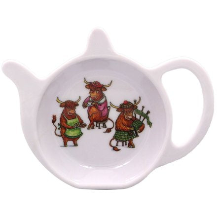 Highland Cow Tea Bag Tidy 24cm