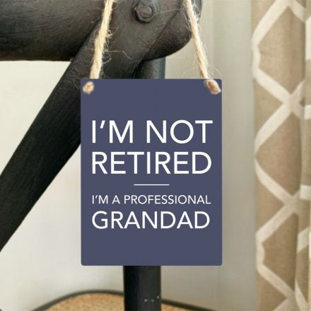 Metal Professional Grandad Mini Sign 9cm