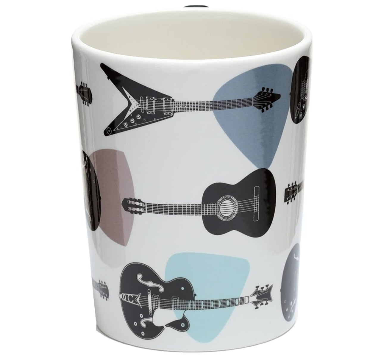 Headstock Ceramic Guitar Mug with guitar shaped Handle 400ml