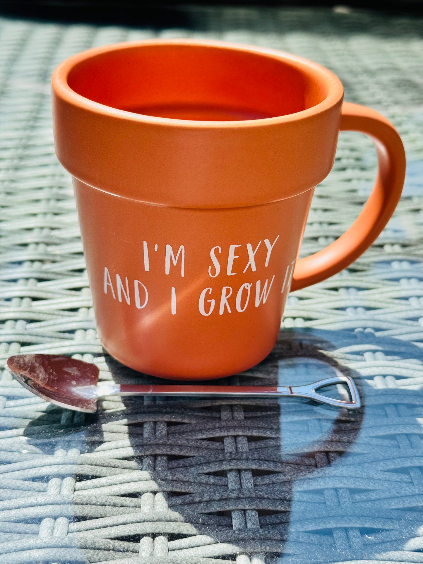 Sexy and I Grow it Plant Pot Mug and Shovel Spoon