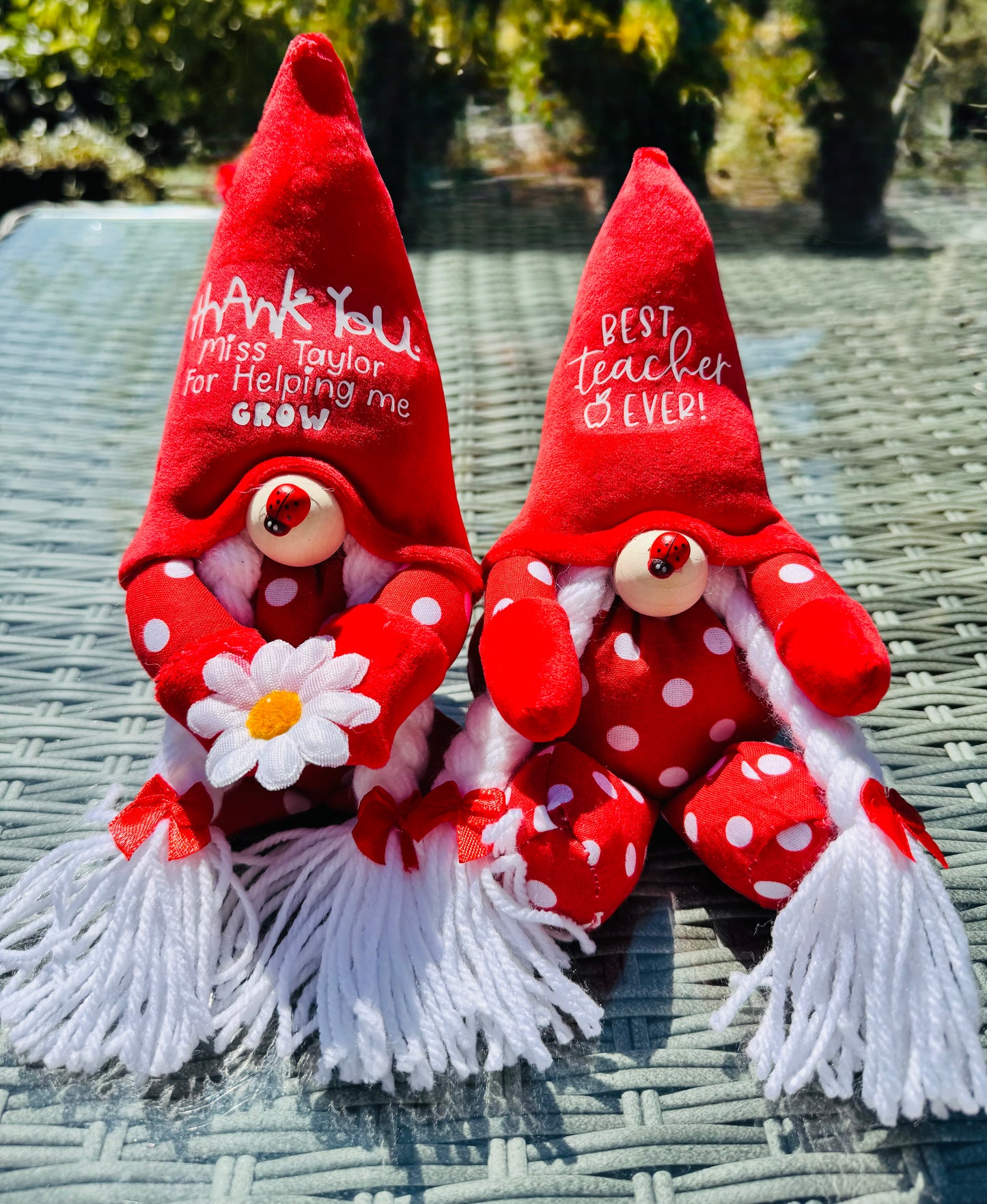 Mini Personalised Thank you for helping me Grow Teacher Gonk, Nordic, Gnome, Swedish Tomte