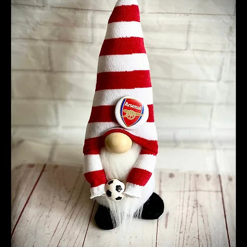 Handmade Arsenal FC Nordic Gnome, Gonk, Swedish Tomte