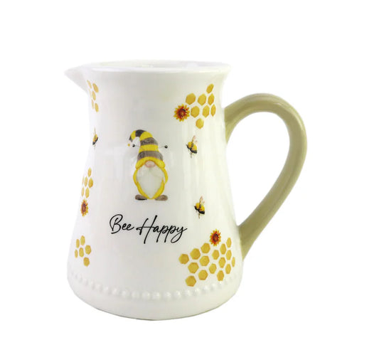 Ceramic Bumble Bee Gonk Jug, Gonk, Swedish Tomte, Nordic, Gnome