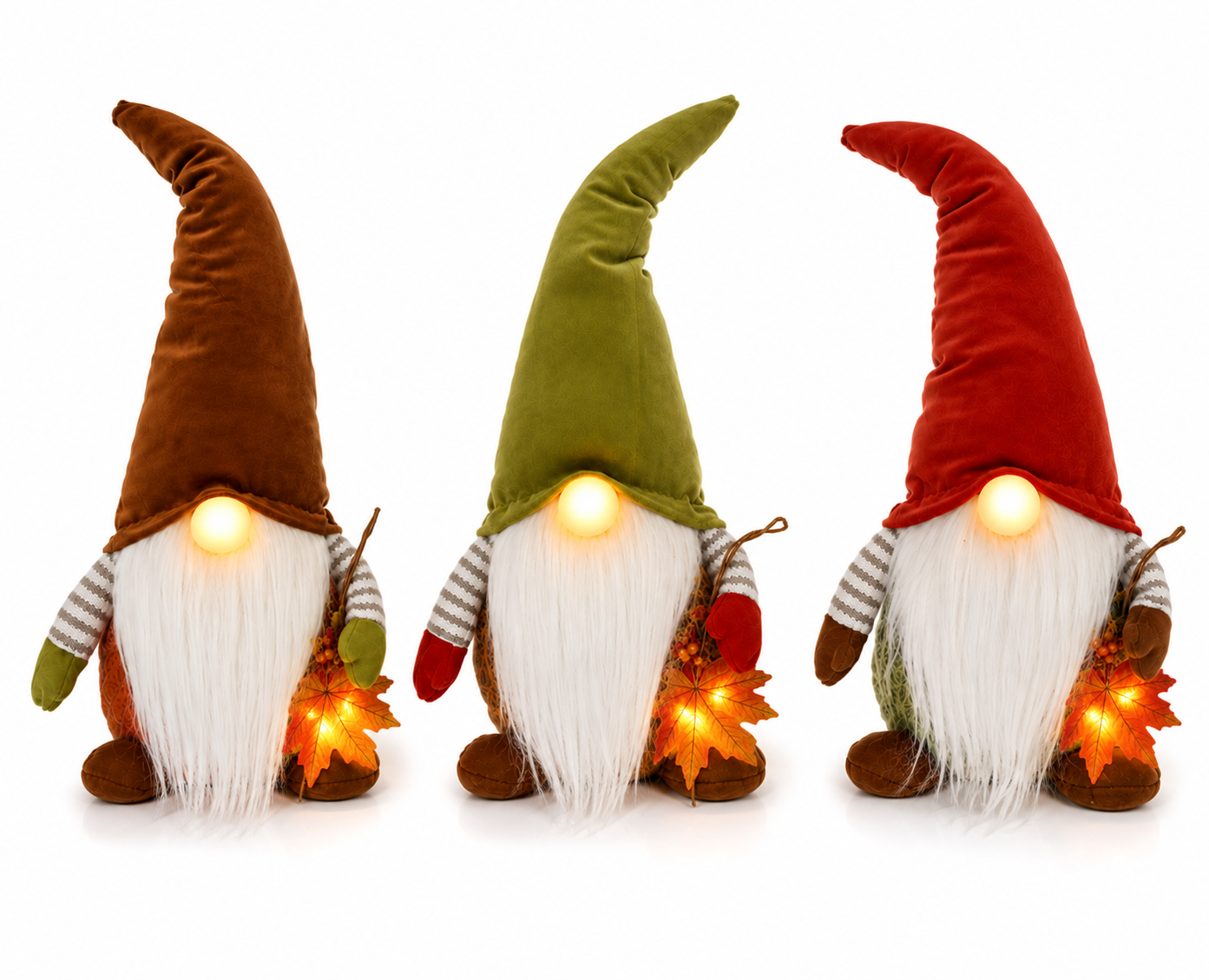 Light-Up Autumn Gnome Decoration